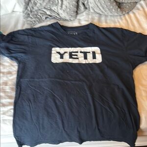 Yeti Navy Shirt with White Logo
